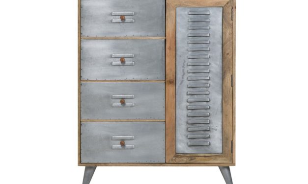 CANETT Leipzig skab 1 låge 4 skuffer