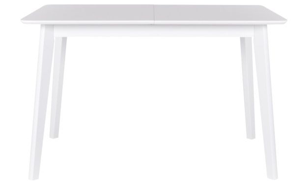 CANETT Tilde spisebord – hvid, incl. tillægsplade