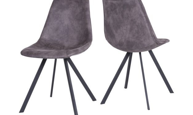 CANETT Zobel spisebordsstol – Mørkegrå