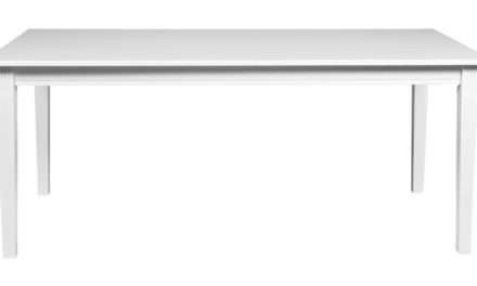 Wittskar spisebord – Hvidt træ, 180×90