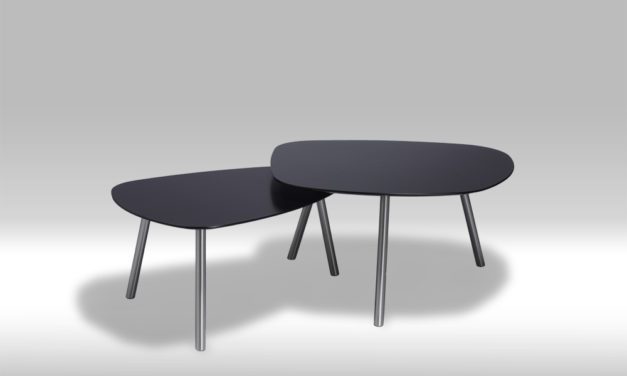 Malou sofabord i sort træ (85 x 77)