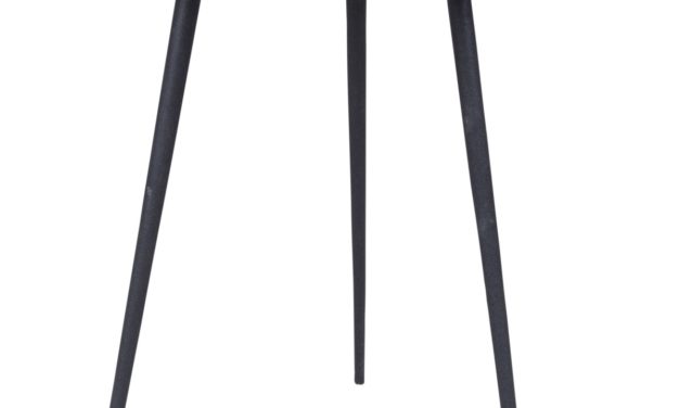CANETT Needle sidebord – Sort Ø44 cm