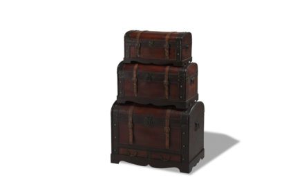 Kistesæt Brun Rund Låg