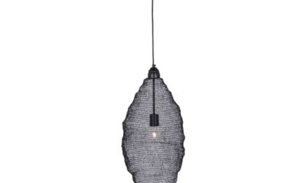 CANETT Oscar hængelampe – sort jern, håndlavet