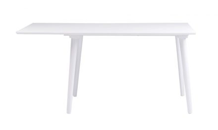 Lotta spisebord – hvid m. klap (80×120+40)