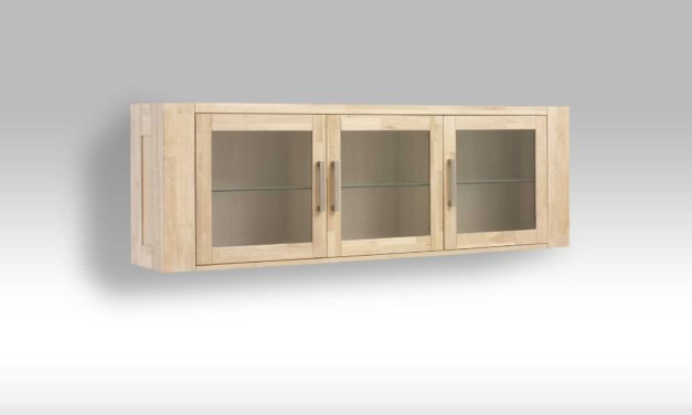 Verona Hængevitrine m. 3 glaslåger