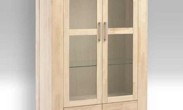 Verona Glas Vitrineskab m. 2 låger