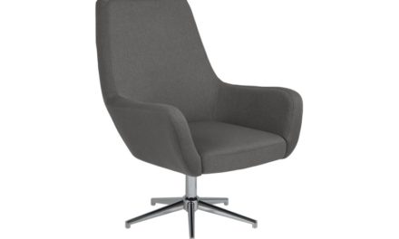 Rylee mørkegrå drejestol