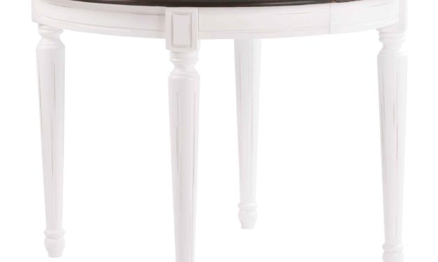 Viktoria spisebord – Grå bordplade, rundt (Ø:105)