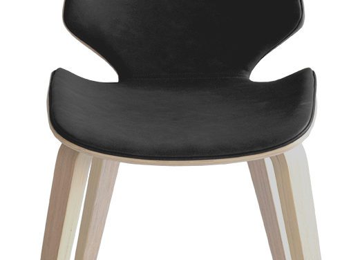 Irma spisebordsstol – sort/eg