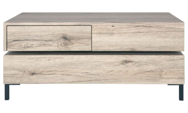 CANETT Toronto sofabord 2 skuffer – Natur