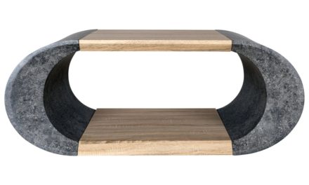 CANETT Harwood sofabord m. marmorlook