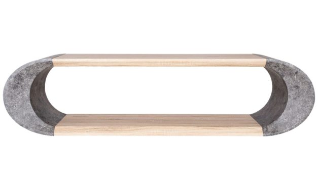 CANETT Harwood TV-bænk m. marmorlook