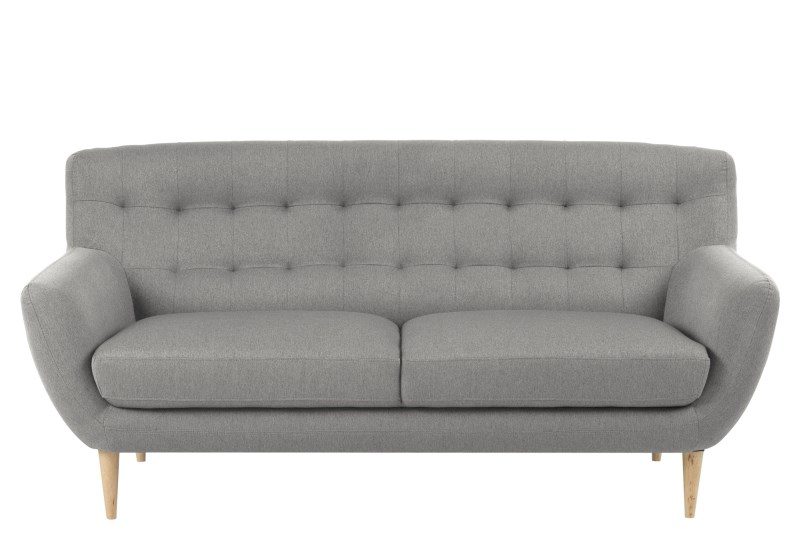 Oswald lysegrå 3 personers sofa