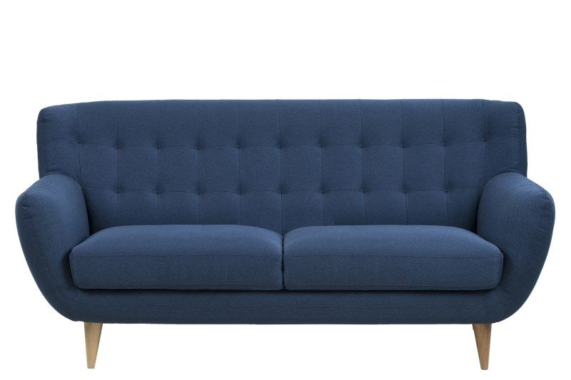 Oswald mørkeblå 3 personers sofa