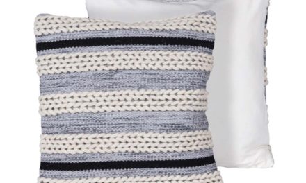 CANETT Yasmin pude – grå/off-white stof