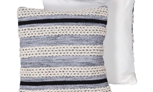 CANETT Yasmin pude – grå/off-white stof