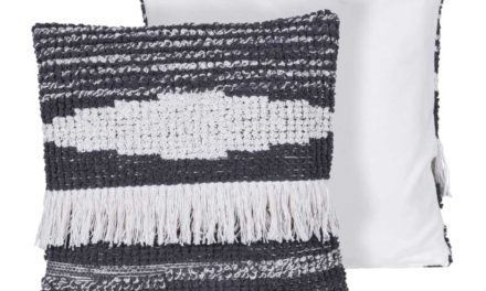 CANETT Yasmin pude – grå/off-white stof