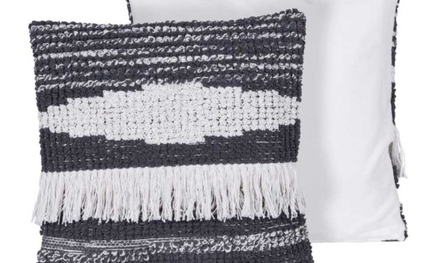 CANETT Yasmin pude – grå/off-white stof