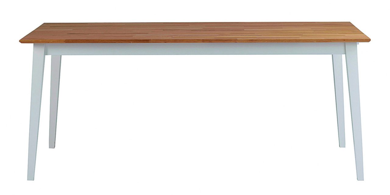 Filippa spisebord – Hvid/natur eg, 180×90