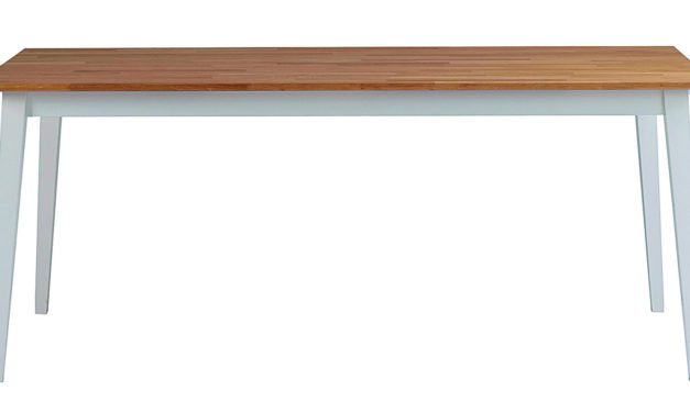 Filippa spisebord – Hvid/natur eg, 180×90