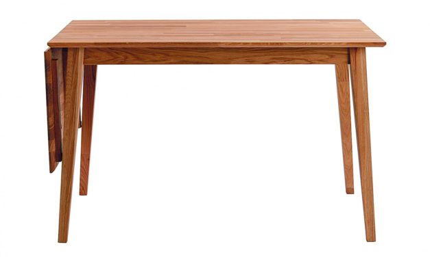 Filippa spisebord – olieret eg m. klap (80×120+45)