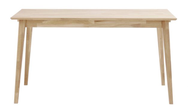 Filippa spisebord – Hvidpigmenteret eg, 140×90