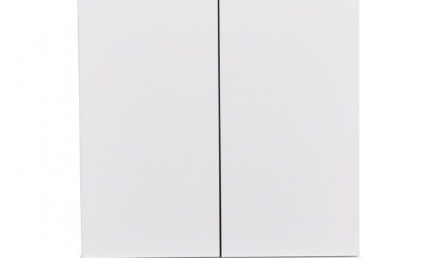 Filippa sengebord – Hvid/natur eg, 2 låger