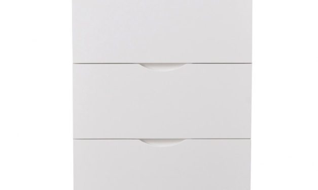 Filippa kommode – Hvid/natur eg, 5 skuffer