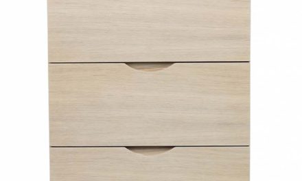 Filippa kommode – Hvidpigmenteret eg, 5 skuffer