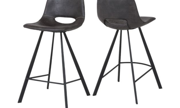 CANETT Coronas køkkenbarstol – Sort