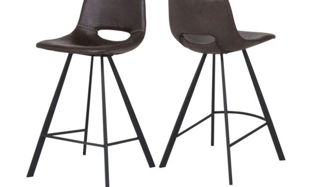 CANETT Coronas køkkenbarstol – Mørkebrun