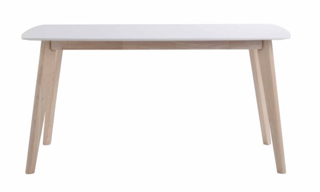 Sanna spisebord – Hvidpigmenteret træ, 150×90