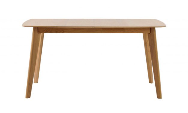 Cirrus spisebord – lakeret eg, m. butterfly tillægsplade (150×90)