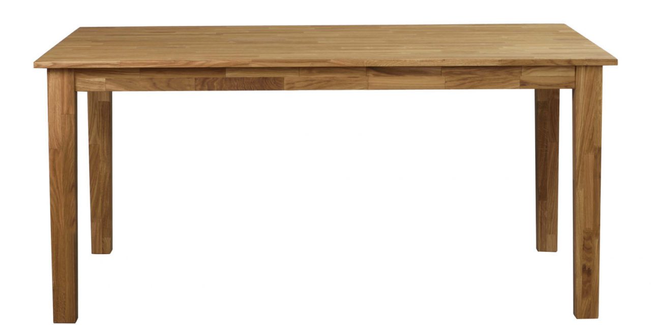 Linus spisebord – massiv eg m. udtræk (180×90)