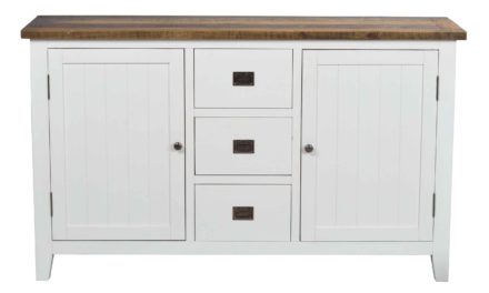 Nottingham skænk – hvid m. 2 låger og 3 skuffer