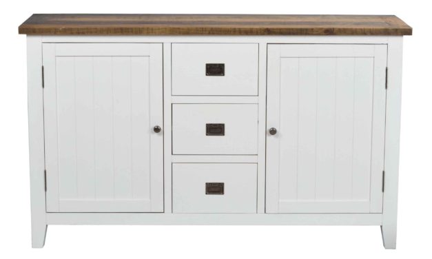 Nottingham skænk – hvid m. 2 låger og 3 skuffer