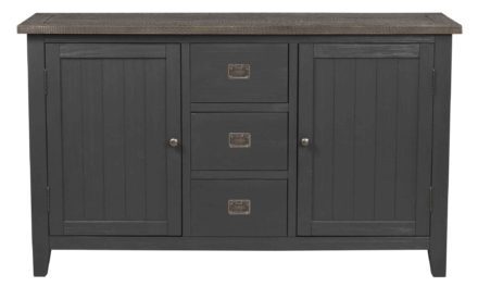 Nottingham skænk – grå m. 2 låger og 3 skuffer