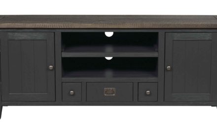 Nottingham TV-bænk – grå m. 2 låger og 3 skuffer