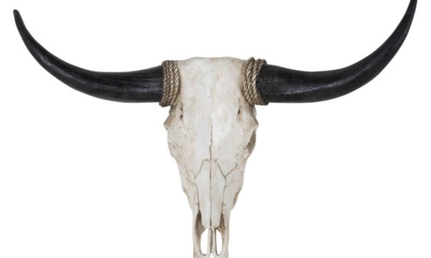 CANETT Planos dyrekranie – antik hvid polyresin, håndlavet