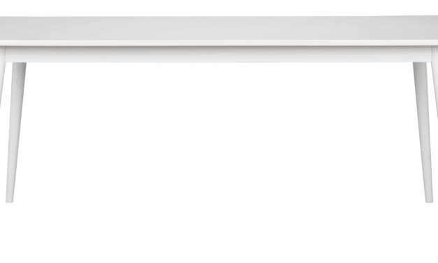 Vienna spisebord – Hvidt egetræ, 180×90