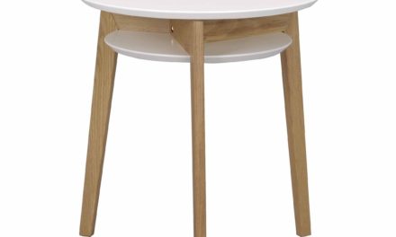 Rodeo sidebord – Lakeret egetræ, rundt (Ø:50)