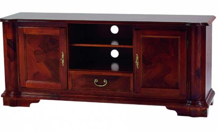 Amadeus TV-bord – valnød, m. 2 rum, 1 skuffe og 2 låger