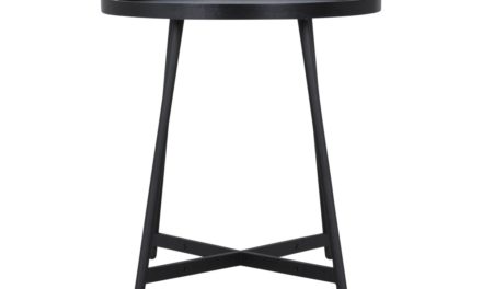 CANETT Sisco sidebord – Sort Ø40 cm