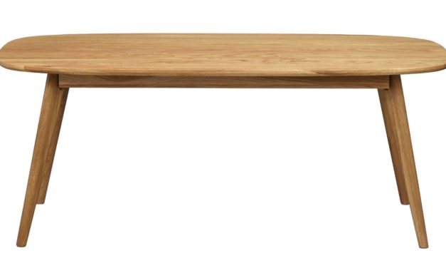 Yumi sofabord – Lakeret egetræ, 125×60