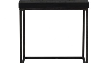 Dalton sidebord – sort træ og metal, kvadratisk