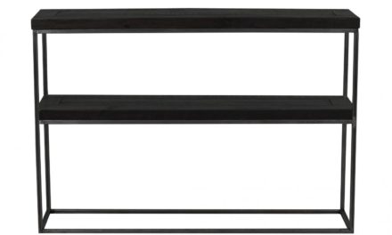Dalton konsolbord – sort træ og metal