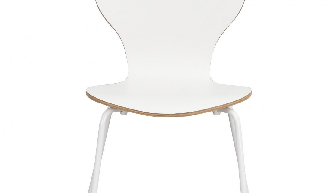 Fusion skalstol – hvid og natur