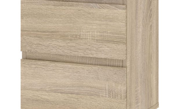 Nova Eg struktur natbord – 2 skuffer