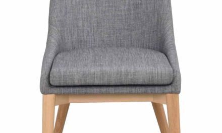 Bea spisebordsstol – mørkegråt stof/eg